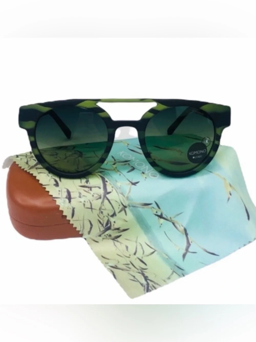 KOMONO Men’s NEW Dreyfuss Green Safari Sunglasses